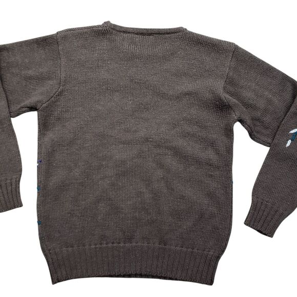 Vintage Country Suburbans Hand Knit Sweater Womens Small Farm House Town Cottage - Picture 8 of 8